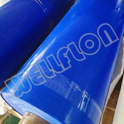 Blue PTFE Teflon Coated Fiberglass Fabrics